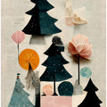 Cute Pine Tree Composition