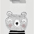 Canvas Art Print I Love Snow