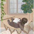 Lazy sloth in hammock