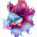 Canvas Art Print FIGHTHING FISH