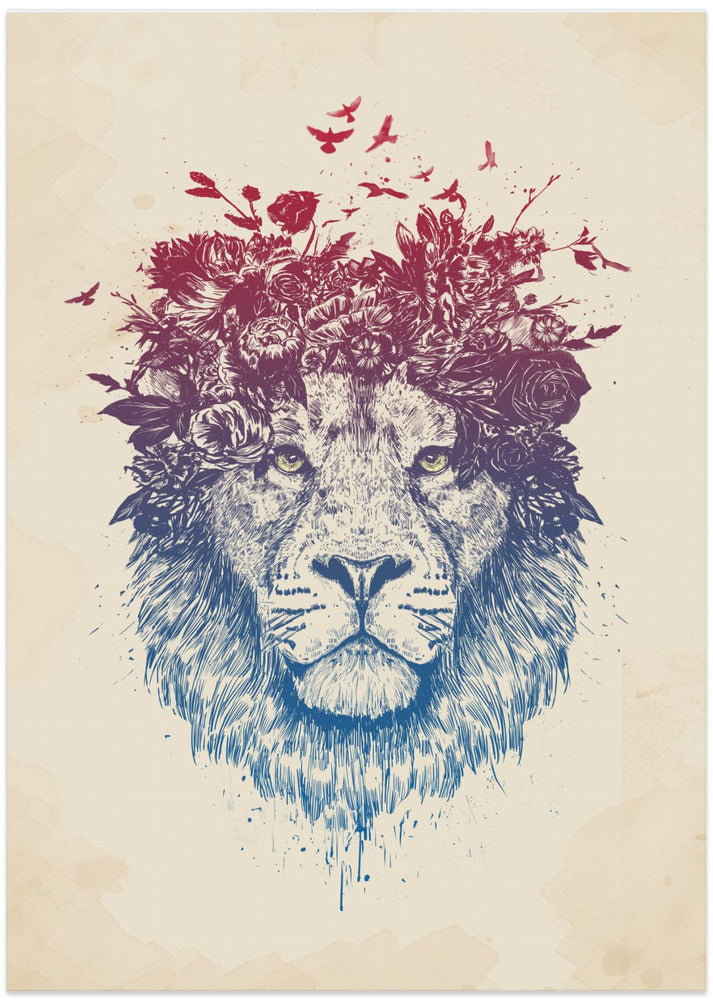 Floral lion