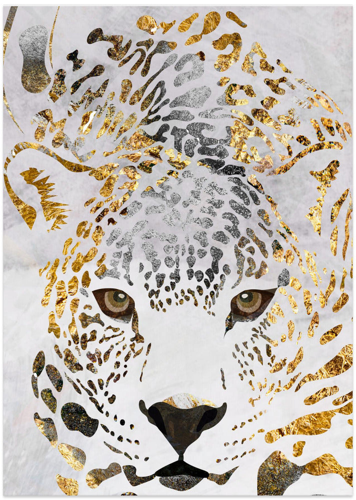 Grunge jaguar gold