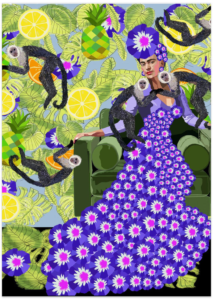 Frida in the Garden
