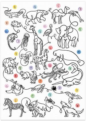 Art Prints of The Animal Alphabet