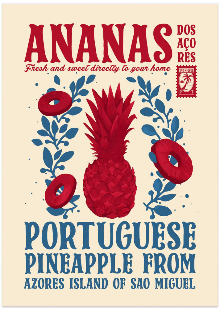 Art Prints of Pineapple kitchen print