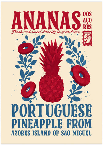 Art Prints of Pineapple kitchen print