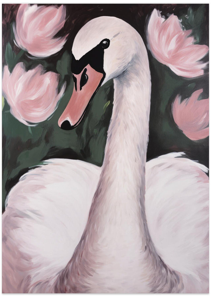 Swan In The Pond
