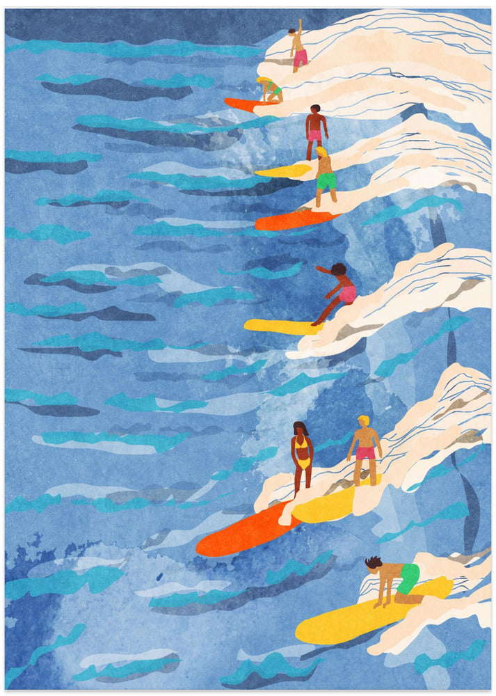 chilled surfing
