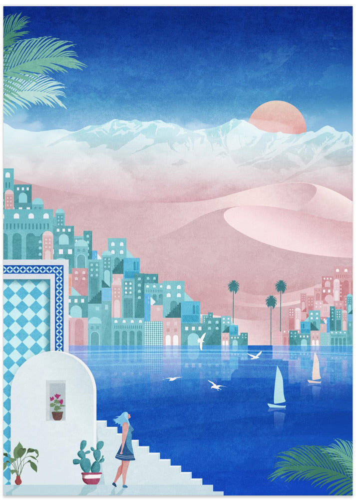 Dreamy Oasis Scene