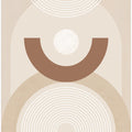 Beige Mid Century Poster