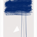 Bold Blue Brushstrokes