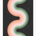 Wavy Pattern With Layered Pastel Tones