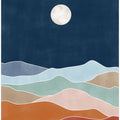 Moonlit Hill Scape