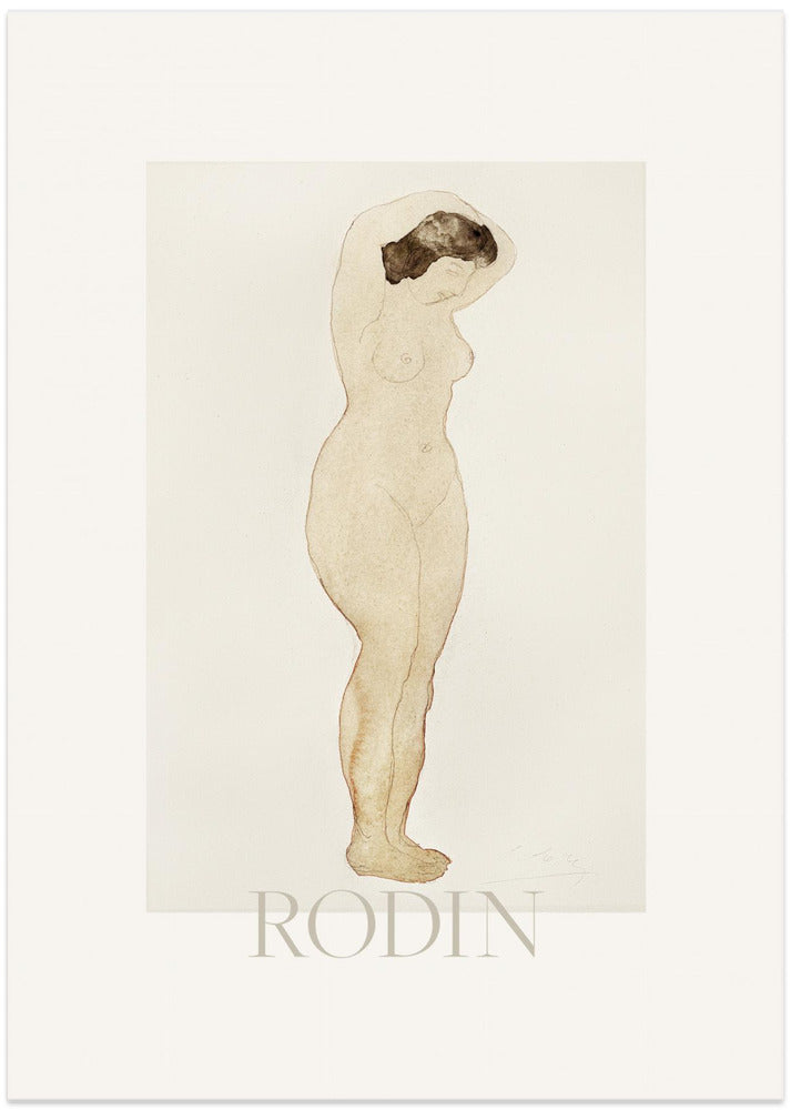 Nude, Standing With Hands On Head