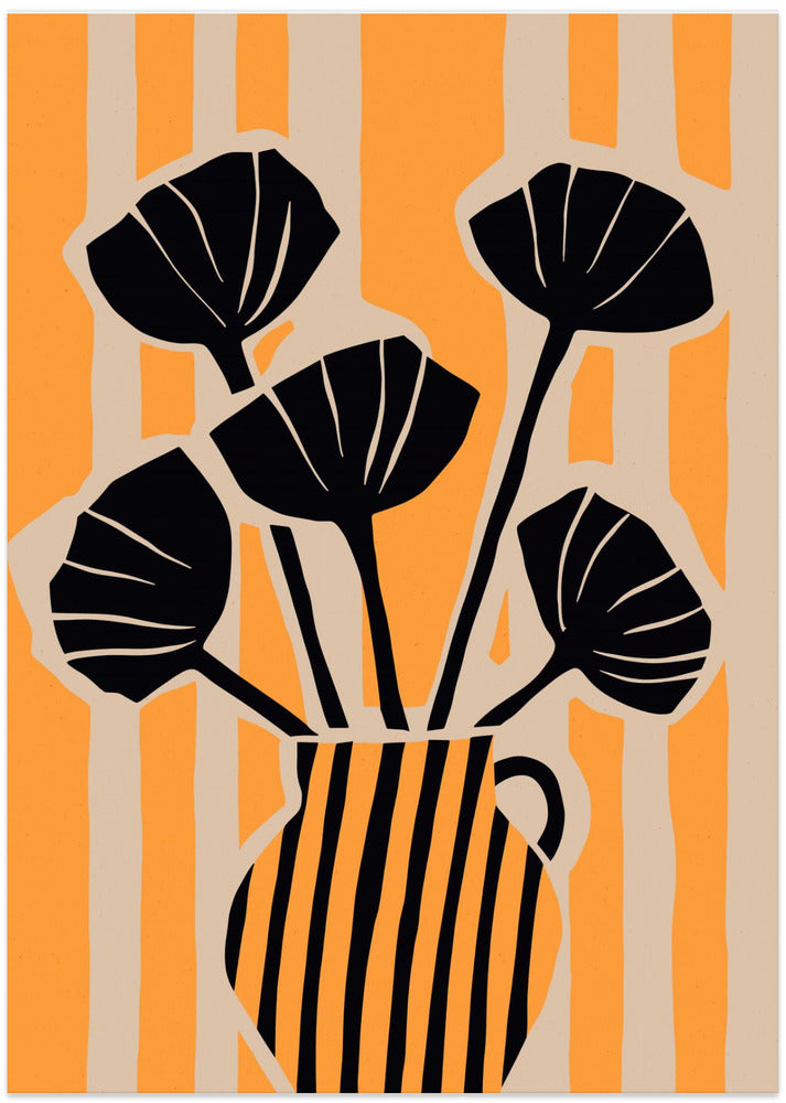 Bold Floral Stripes