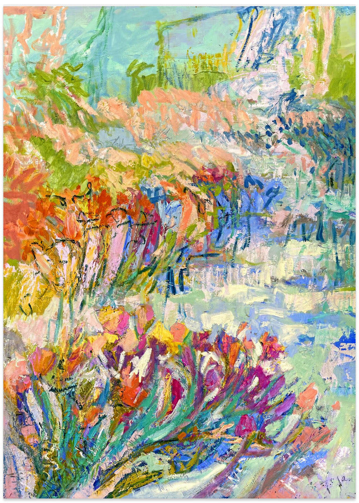 Vibrant Garden Path