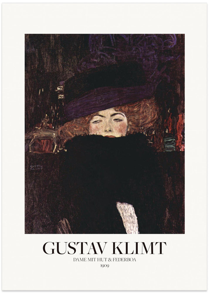 Dame Mit Hut Und Federboa (1909)  Poster