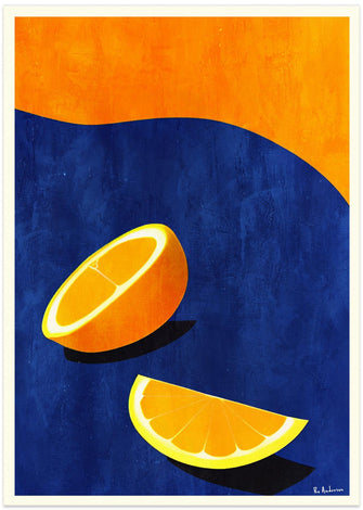 Art Prints of Petit Déjeuner, Deux Oranges