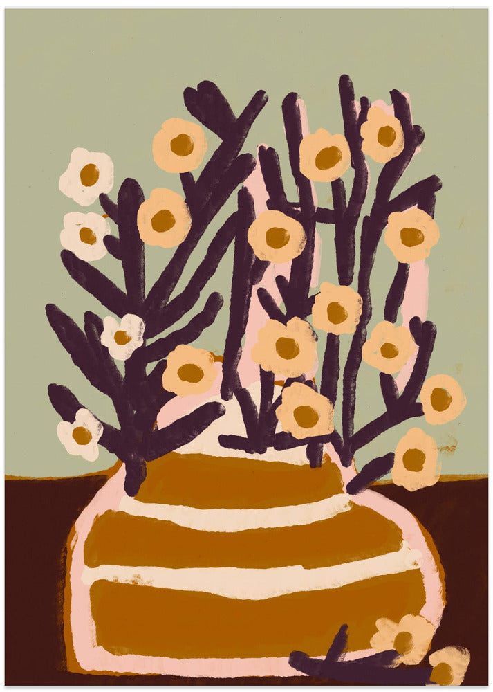 Striped Vase Blooms
