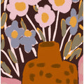 Petals and Clay Vase