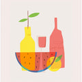 Still Life With Wine and Bottles