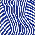 Blue and White Striped Nude