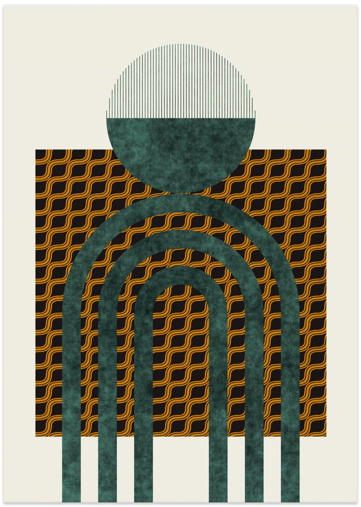 Textured Mid Century Composition 5