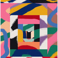 Geometric Shapes and Bold Brushstrokes