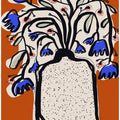 Blue Blossoms Vase