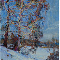 Winter birches