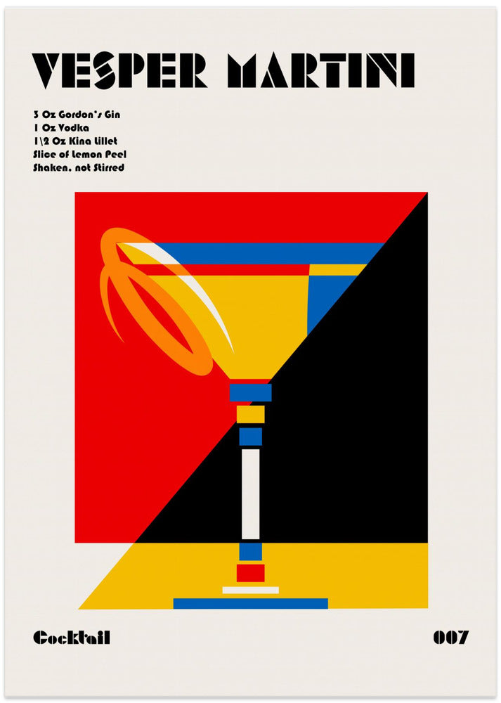 Vesper Martini Bauhaus Cocktail