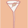 Olive In Glass Peach Fuzz Poster