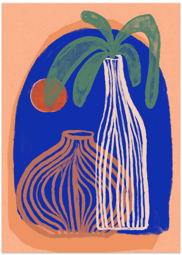 Blue Oasis Vases