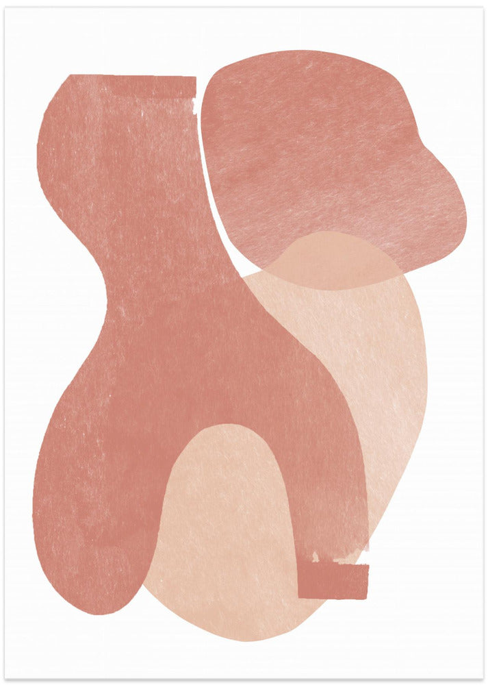 Peach Paper Cut Composition No.2