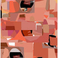 Art Prints of Deep Pink Geometric Shapes 4