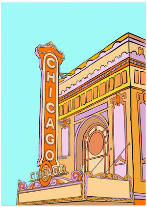 Art Prints of Chicago Building (Pastel)