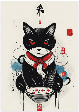 Art Prints of Cat &amp; the bowl