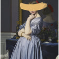 Classic Oil Painting and Yellow Splash