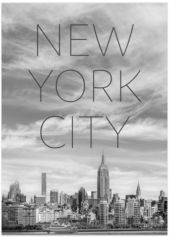 Art Prints of NYC Midtown Manhattan | Text &amp; Skyline