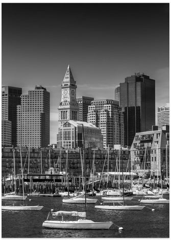 Art Prints of BOSTON Skyline North End &amp; Financial District