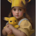 Art Prints of Kawaii Little Girl