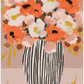 Art Prints of Pastel flowe rimpression no 10
