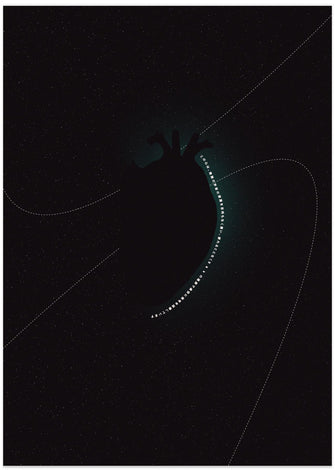 Art Prints of Dark Heart In Space