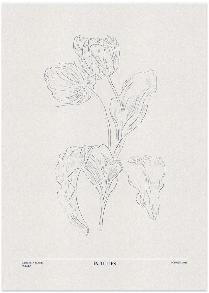 In Tulips (blue)