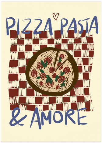 Art Prints of Pizza Pasta &amp; Amore