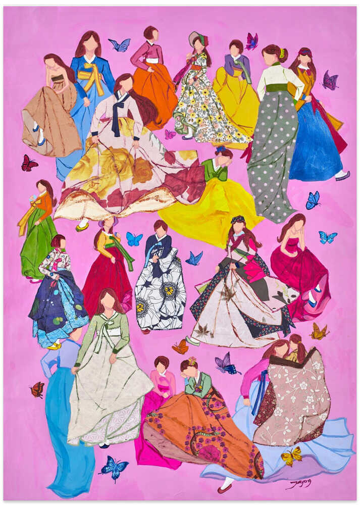 Woman in Dresses