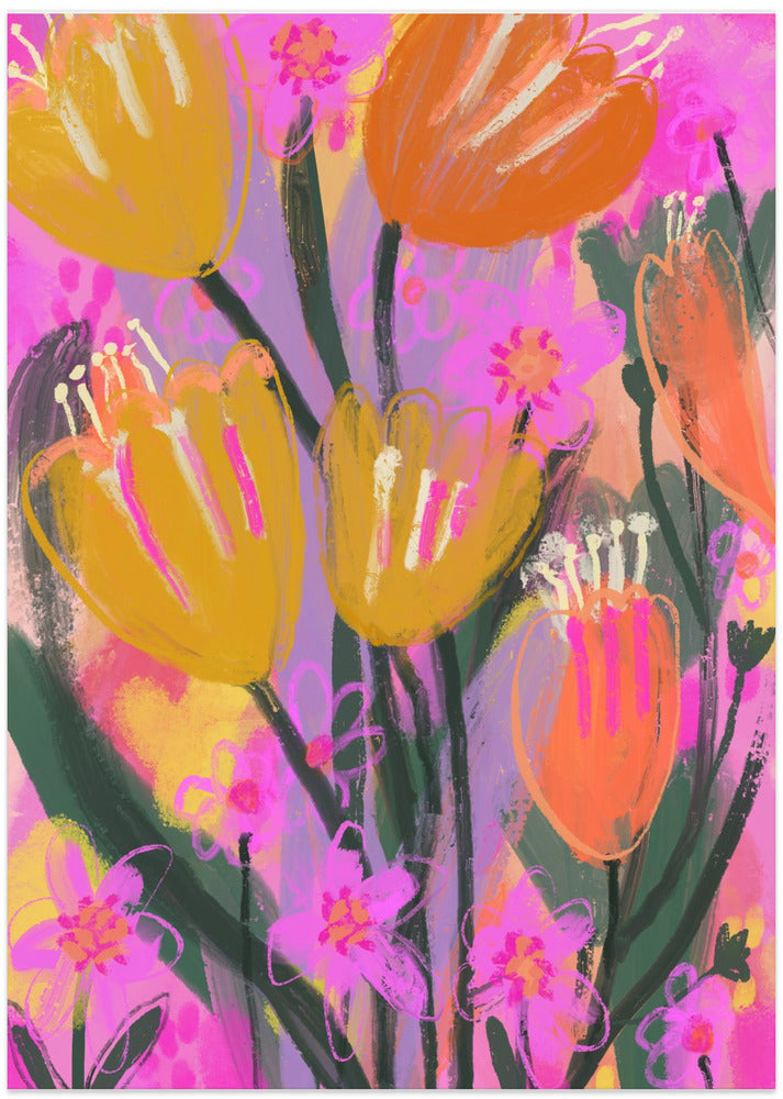 Vibrant Petal Dance