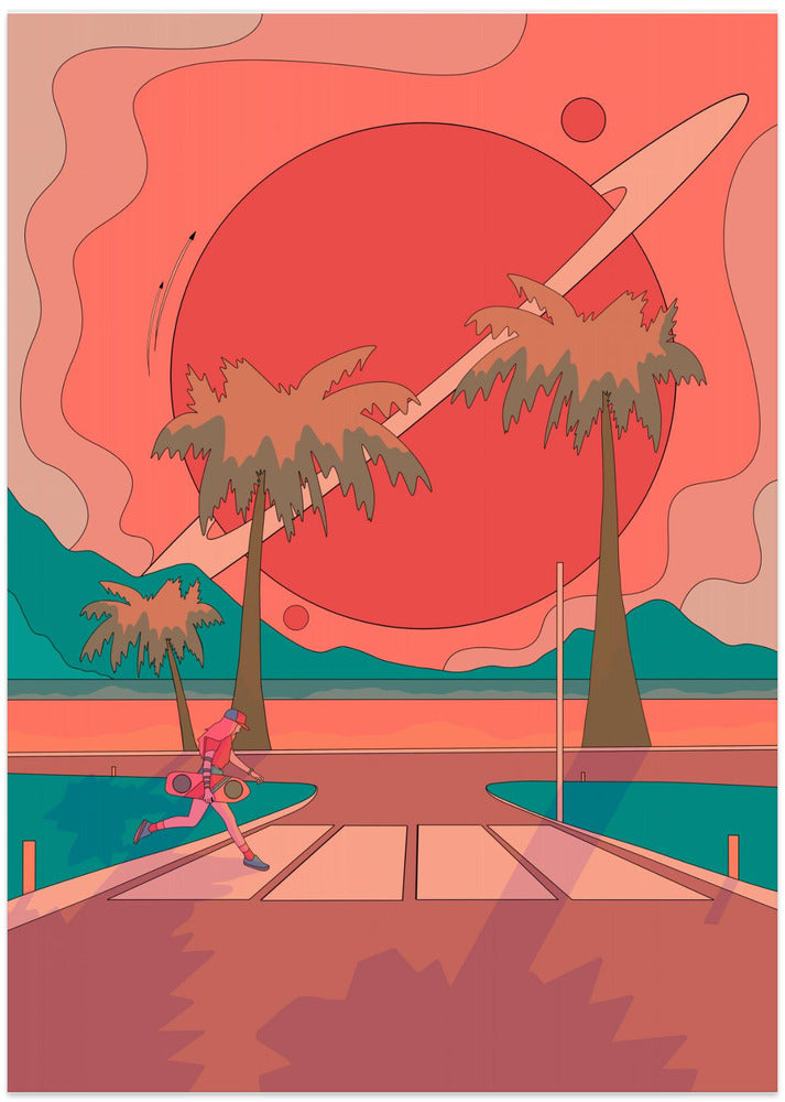 Beach crosswalk
