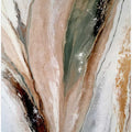 Flowing Patterns In Earth Tones And Green Hues