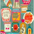 Colorful Pantry  Turquoise